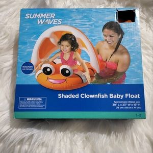 Summer Waves Shaded Clownfish Baby Floaty For 1-2 Yrs Of Age